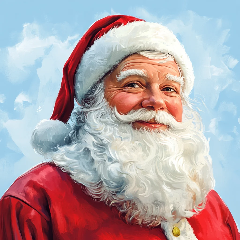 Santa picks up, and the elves take notes