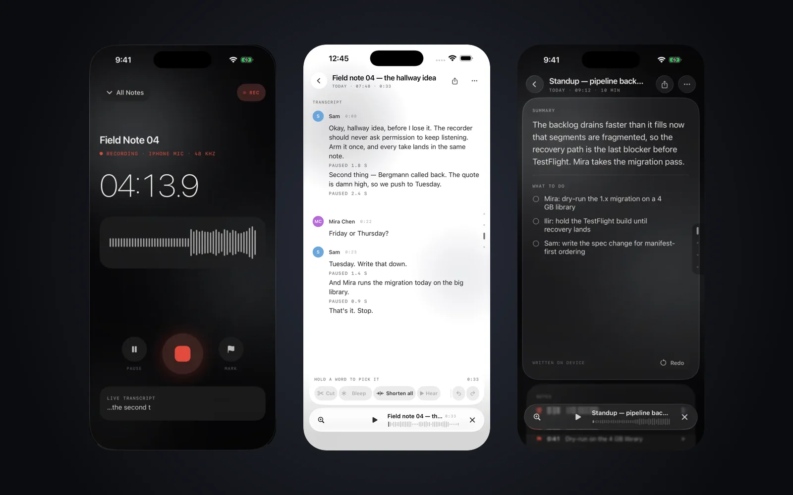 We rebuilt our powerful, fully private voice recorder, and it runs on the device in 17 MB
